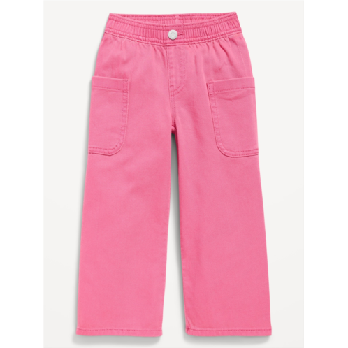 OldNavy High-Waisted Baggy Wide-Leg Pull-On Pants for Toddler Girls