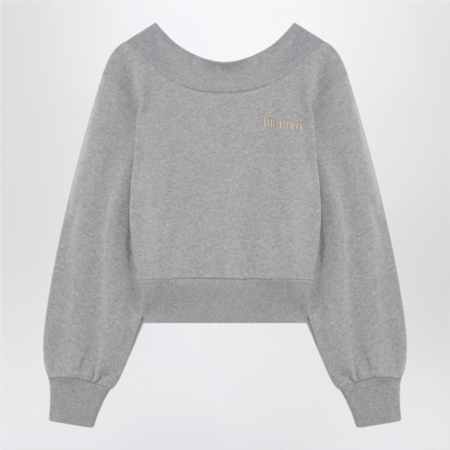 The Attico womens melange/ sweatshirt with cut out