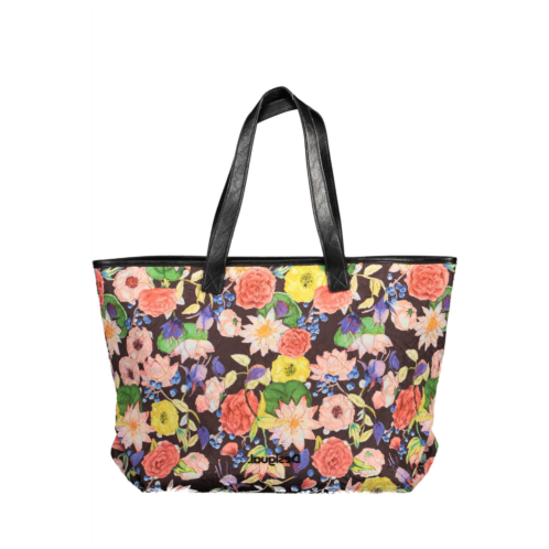 Desigual elegant shoulder bag with contrasting womens details