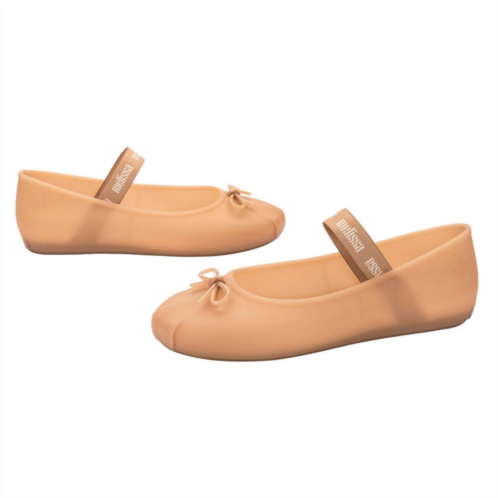 Melissa womens sophie ballet flats in milky beige
