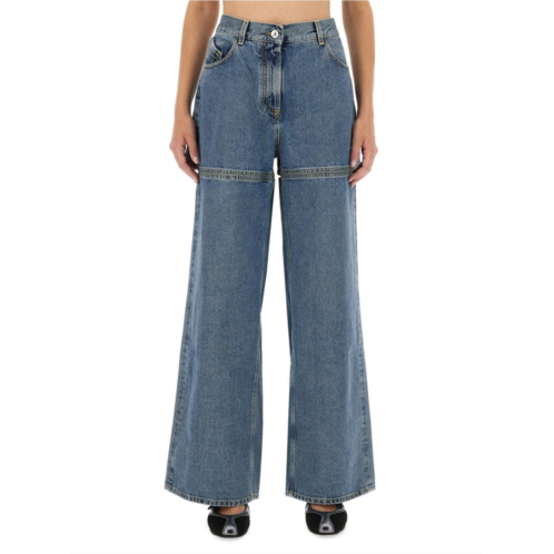 The Attico long denim jeans