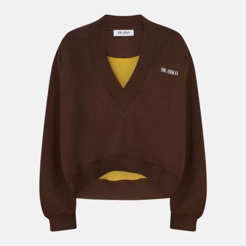 The Attico womens cotton sweatshirt with logo