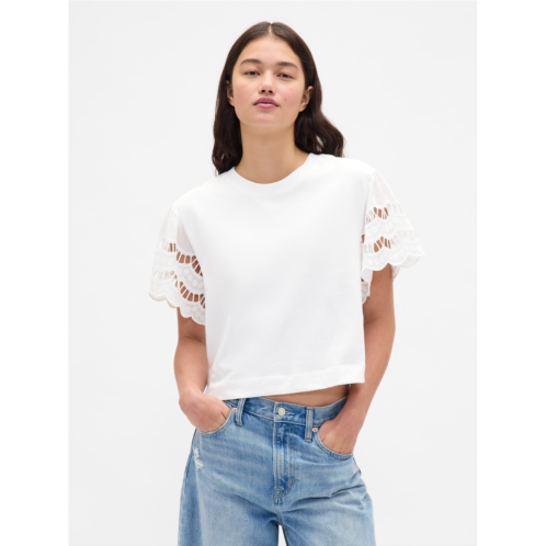 Gap Organic Cotton VintageSoft Heavyweight Crop T-Shirt