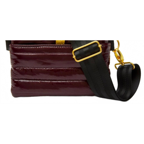 THINK ROYLN bum bag 2.0 medium crossbody / belt bag in glossy deep burgundy