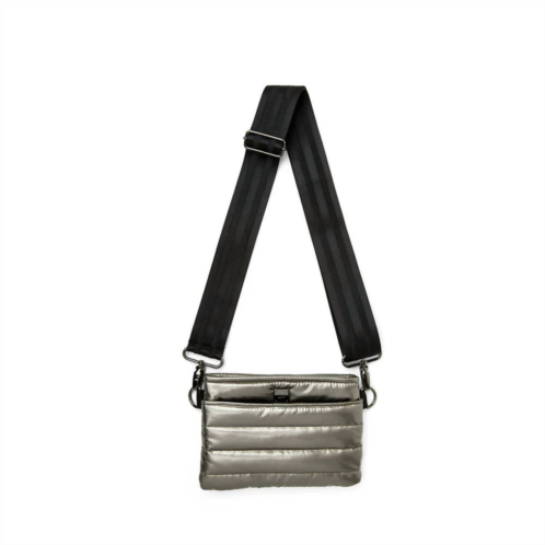 THINK ROYLN womens bum bag/ crossbody bag in steel volterra