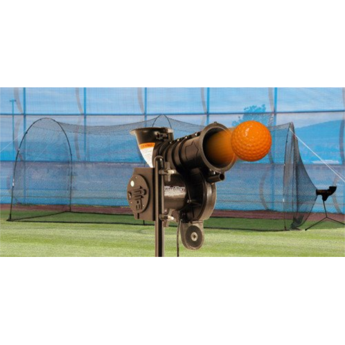 Heater Sports PowerAlley Lite-Ball Pitching Machine and 10 x 12 x 20 Batting Cage