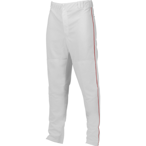 Marucci Adults Double Knit Piped Baseball Pant White/Medium Red