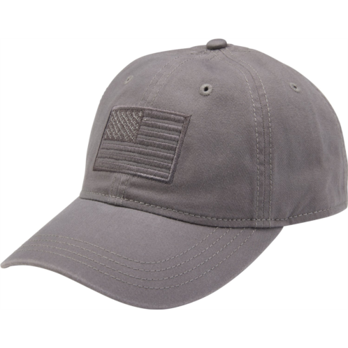 Academy Sports + Outdoors Mens Tonal American Flag Solid Twill Hat