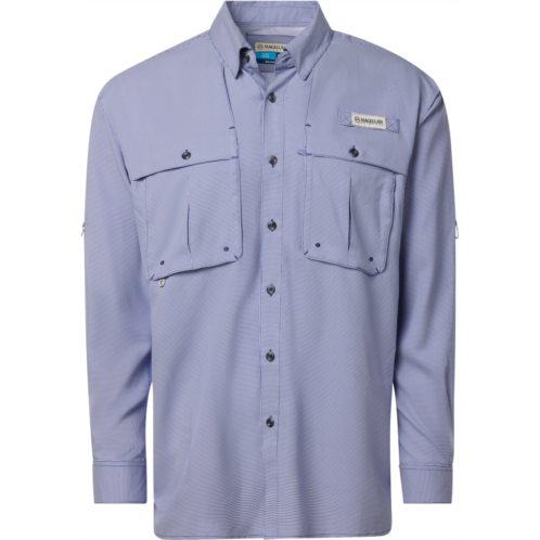Magellan Outdoors Mens Aransas Pass Mini Check Long Sleeve Fishing Shirt