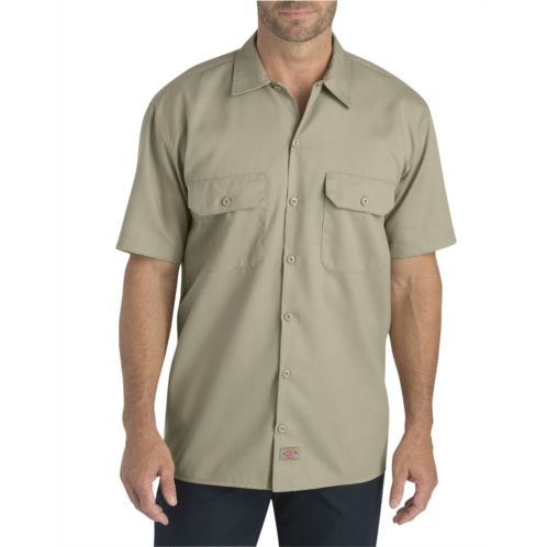 Dickies Mens Flex Relaxed Fit Short Sleeve Work Shirt