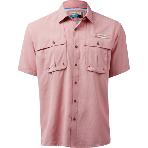 Magellan Outdoors Mens Aransas Pass Mini Check Short Sleeve Shirt