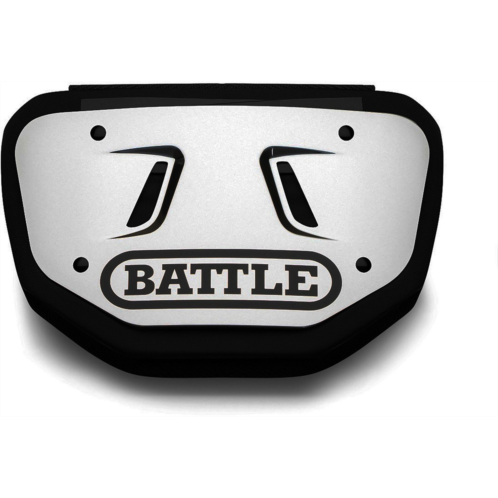 Battle Mens Football Chrome Back Plate White 01