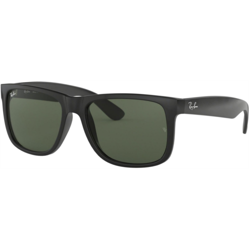 Ray-Ban Justin UV Sunglasses Black/Medium Green