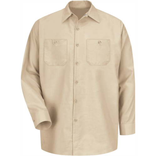 Red Kap Mens Long Sleeve Industrial Work Shirt