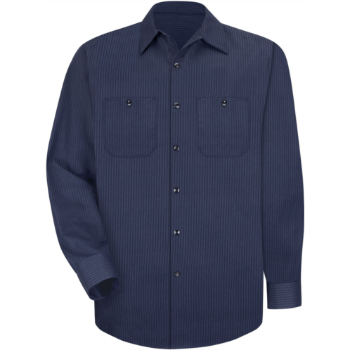 Red Kap Mens Long Sleeve Durastripe Work Shirt