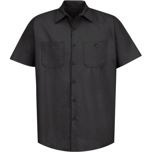 Red Kap Mens Short Sleeve Industrial Work Shirt