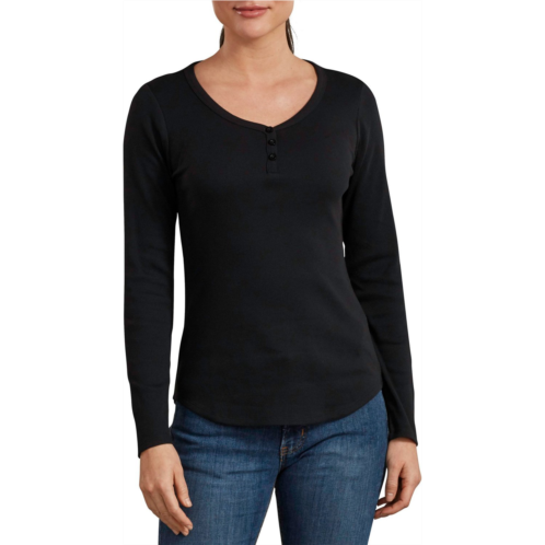 Dickies Womens Long Sleeve Henley Shirt