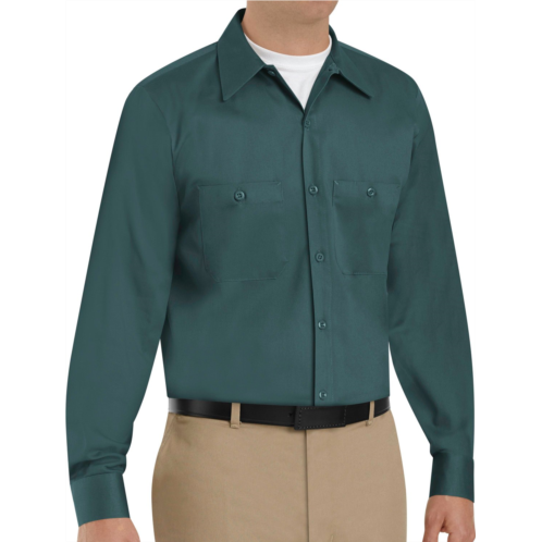 Red Kap Mens Wrinkle Resistant Cotton Long Sleeve Work Shirt