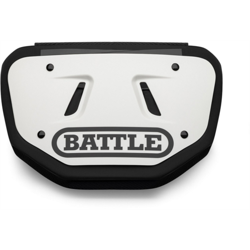 Battle Mens Football Chrome Back Plate White 01