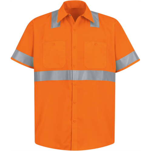 Red Kap Mens Hi-Visibility Type R Class 3 Work Shirt