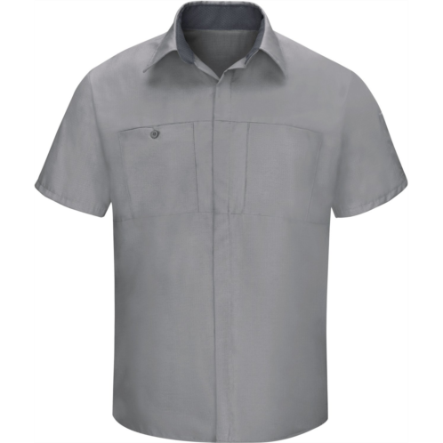 Red Kap Mens Performance Plus Shop Short Sleeve Shirt with OilBlok Technology