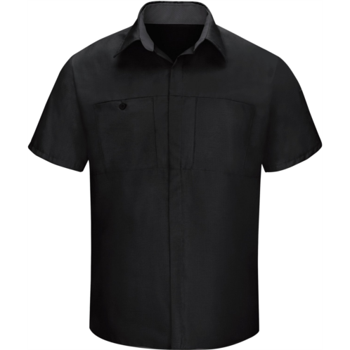 Red Kap Mens Performance Plus Shop Short Sleeve Shirt with OilBlok Technology