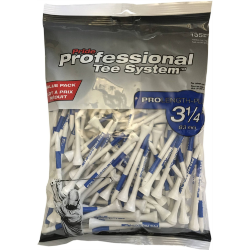 Pride PTS ProLength 3-1/4 in Golf Tees 135-Pack