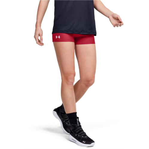 Under Armour Womens Team Shorty 3 Shorts Red / White