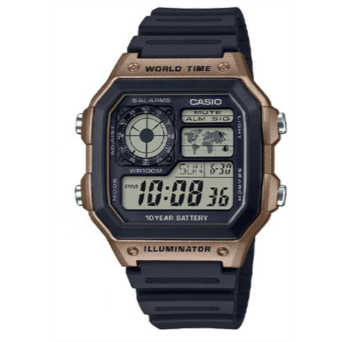 Casio Mens Illuminator Digital Watch Black/Silver