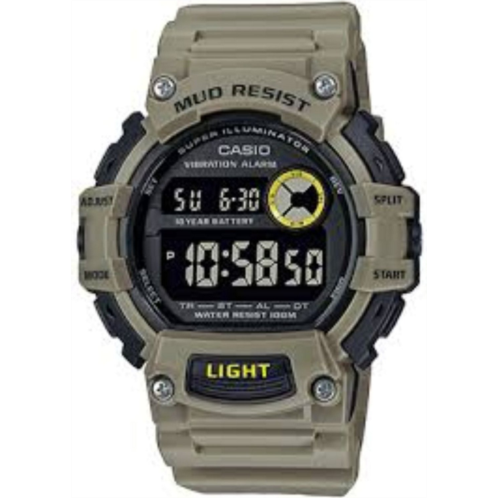 Casio Mens Utility Mud-Resistant Digital Watch Green