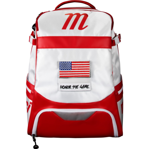 Marucci Dynamo Bat Backpack White/Red