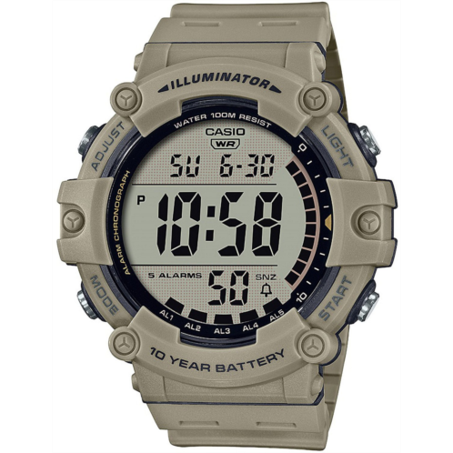 Casio Mens Wide Face Digital Resin Sport Watch