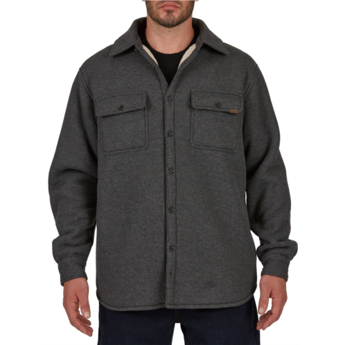 Smiths Workwear Mens Sherpa Lined Microfleece Shirt Jacket