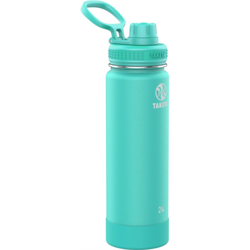 Takeya Actives Insulated Spout Lid 24 oz Water Bottle White