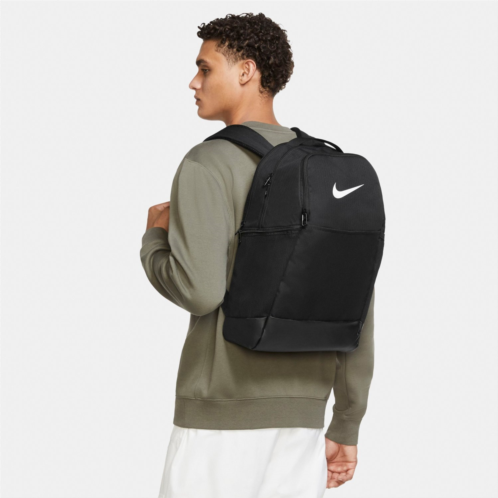 Nike Brasilia MD 9.5 Backpack Grey / Black 01