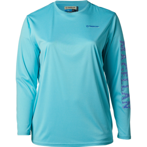 Magellan Outdoors Womens Caddo Lake Logo Long Sleeve Plus Size Fishing T-shirt