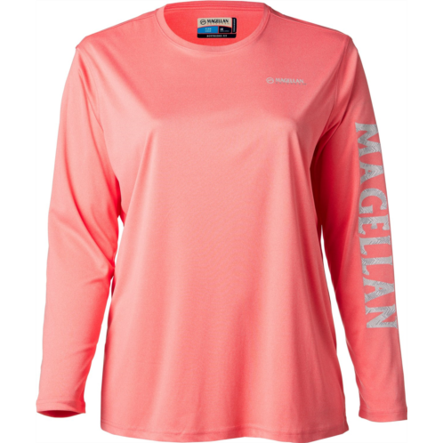 Magellan Outdoors Womens Caddo Lake Logo Long Sleeve Plus Size Fishing T-shirt