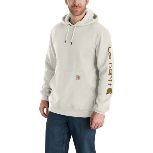 Carhartt Mens Midweight Signature Sleeve Logo Hooded Sweatshirt