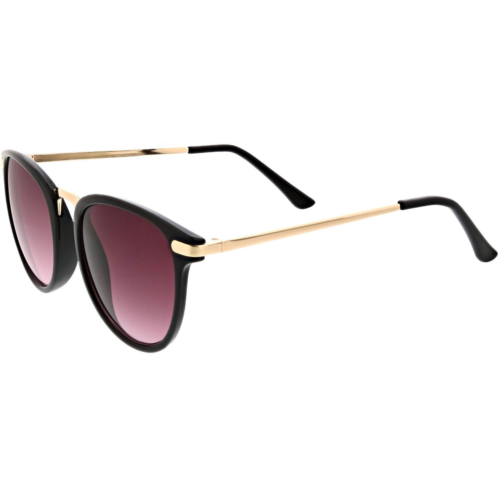 SOL PWR Lifestyle Round Sunglasses Black/Gold