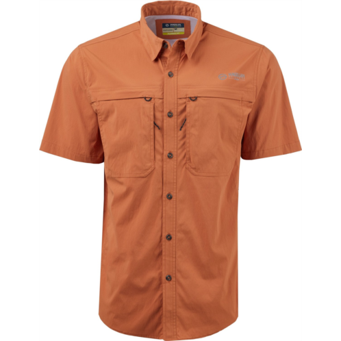 Magellan Outdoors Mens Pro Explore Trek Short Sleeve Shirt Rust Or Copper 01