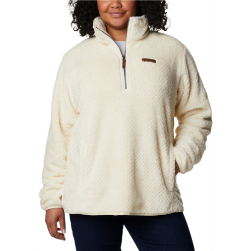 Columbia Sportswear Womens Plus Size Fire Side Sherpa 1/4 Zip Jacket