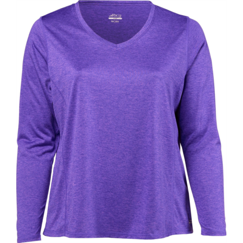 BCG Womens Plus Size Turbo Melange Long Sleeve T-shirt