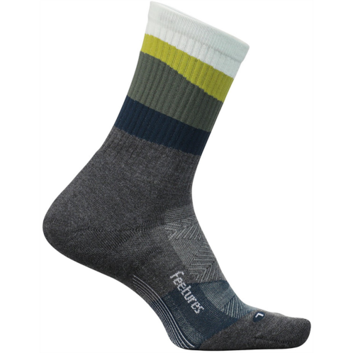 Feetures Trail Max Cushion Wavy Stripe Mini Crew Socks