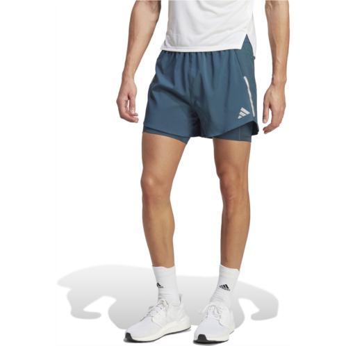 adidas Mens Designed for Running 2-in-1 Shorts