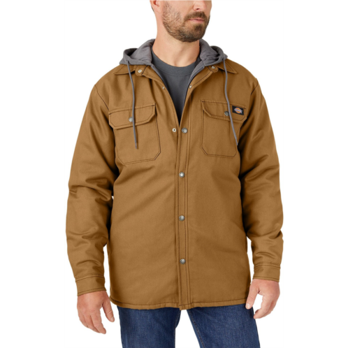 Dickies Mens Fleece Duck Hooded Shirt Jacket