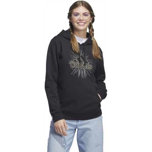 adidas Womens Badge of Sport Holiday Graphic Hoodie