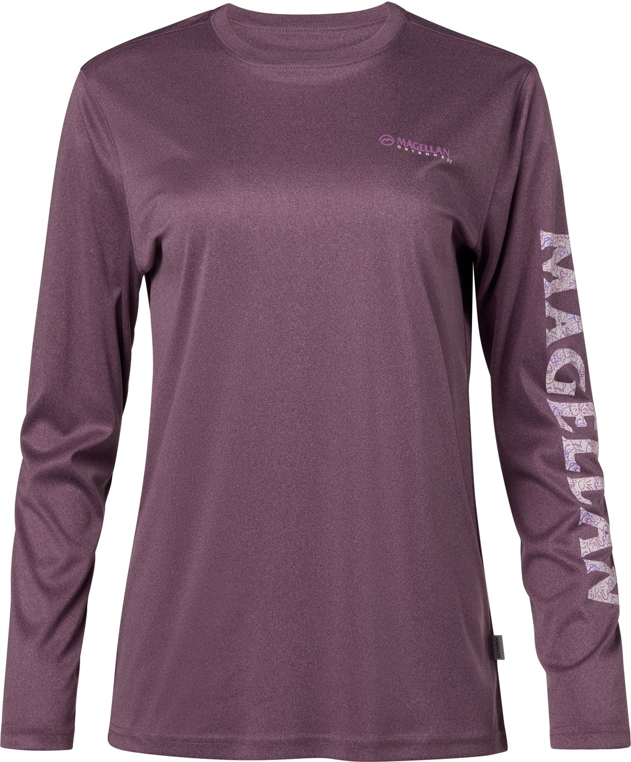 Magellan Outdoors Womens Caddo Lake Logo Crew Long Sleeve T-shirt