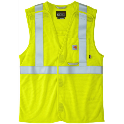 Carhartt Mens Flame Resistant High Visibility Mesh Class2 Vest