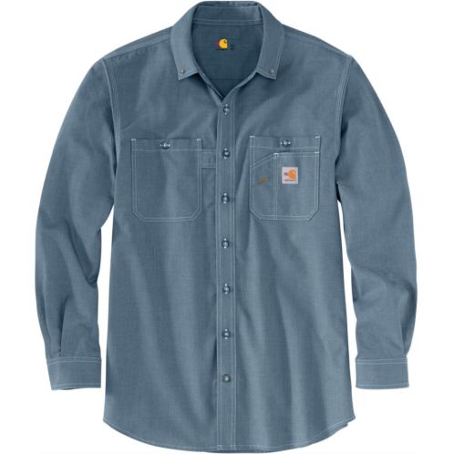 Carhartt Mens TW138 FR Force Original Fit Long Sleeve Shirt Dark Khaki