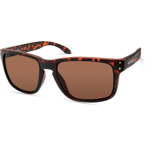 Harley-Davidson Mens Square Sunglasses Dark Havana